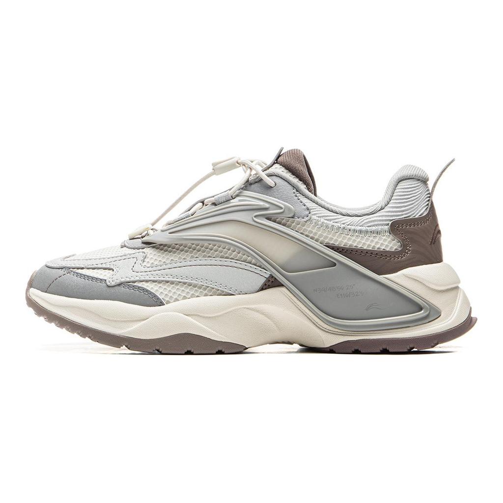 Li Ning Kids Sports Lifestyle Series Synthetic Leather Comfortable Fashion Non-Slip Wear-Resistant Low-Top Casual Shoes Kids Casual Shoes YKCU188-1