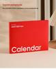 2026 Jahr des Pferdes Acryl-Schreibtischkalender - Einfacher Ins-Stil, Anpassbares Büro-Ornament