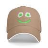 Green Smile Face Eggs and Bacon Ham Breakfast St Patrick's Sun Baseball Cap  Summer Women Unisex Tennis Skate Snapback Cap