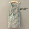 Canvas Long Sleeve Apron With Straps Oil Proof Wear Resistant Breathable Kitchen Fashion Home Work Uniform Waist Apron
