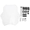 Clear Motorcycle Windshield Adjustable Wind Air Deflector Windscreen Front Flyscreen Replacement for Suzuki