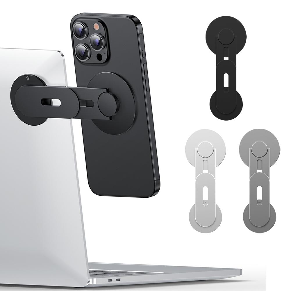 Xiaomi Invisible Magnetic Laptop Phone Holder Computer Monitor Side Cell Phone Slim& Foldable For IPhone16-12 Series Case And All Phone