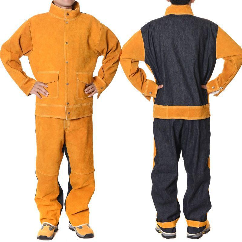 Leather Electric Welding Protective Workwear - Anti-scald Radiation Protection for Welders.