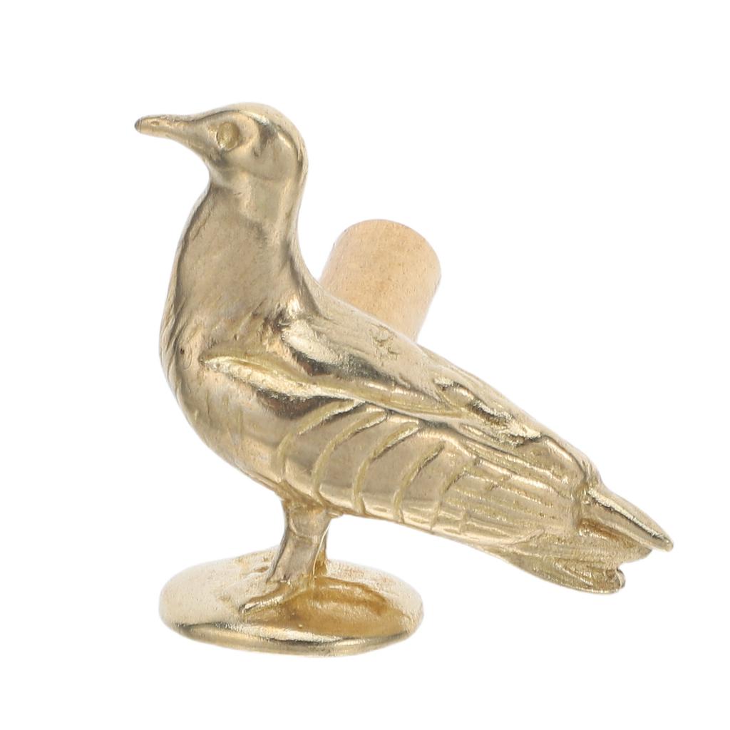 Brass Cabinet Knob With Single Hole Bird Dove Shaped Metal Handle Drawer Pull Furniture Hardware For Kitchen Wardrobe Closet