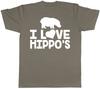 I Love Hippos Unisexs Unisexs TShirt