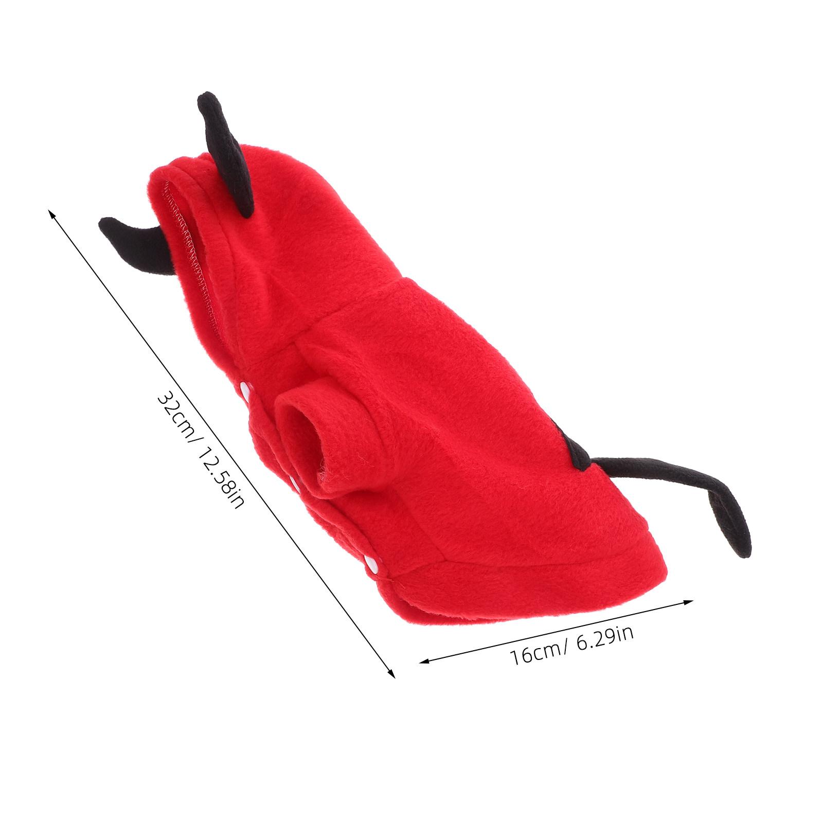 

Three-Dimensional Devil Pet Costume Dog Clothes Small Dog Warm Coat for Outdoor Activities Party Clothing Pet Clothes XS