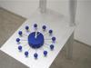 Interform Wall Clock CL-4506BL Aino Blue Sweep Movement