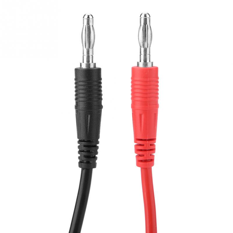 Test Cable,Crocodile Clip Cable,P1040 2Pcs Silicone Banana Plug Crocodile Clip Test Probe Lead Testing Cables