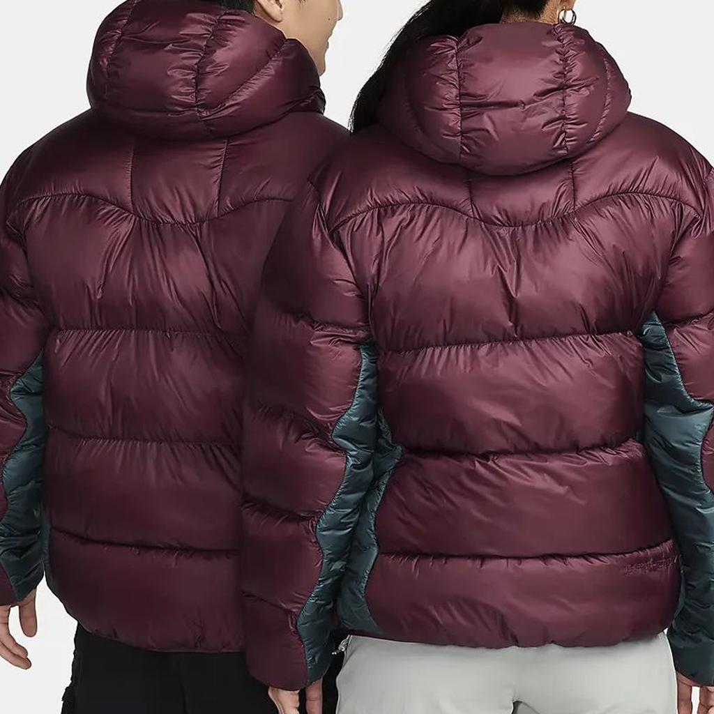 Nike ACG Therma-FIT ADV Lunar Lake Jakke (Asia Dimensjonering) Night Maroon Deep Jungle Unisex Streetwear DH3071-681