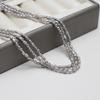 1String, Grey Natural Freshwater Pearls, Handmade Rice Pearl Beads for Jewelry Making DIY Crafts (Beads 3-4mm, Length 36cm)
