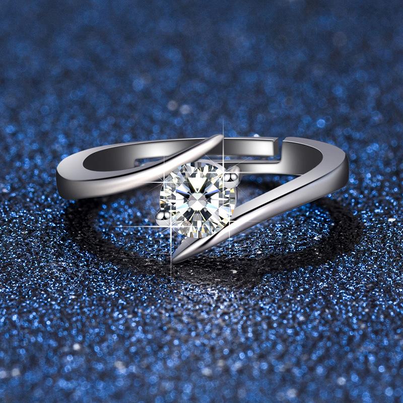 

925 Sterling Silver Ring 5A Zircon Classic for Women Man Wedding Jewelry Engagement Charm Party Gift High Quality Ring resizable