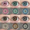 1 Pair Colored Contact Lenses Beauty Green Lenses Natural Brown Lens Fashion Blue Lenses Yearly Makeup Colored Pupils