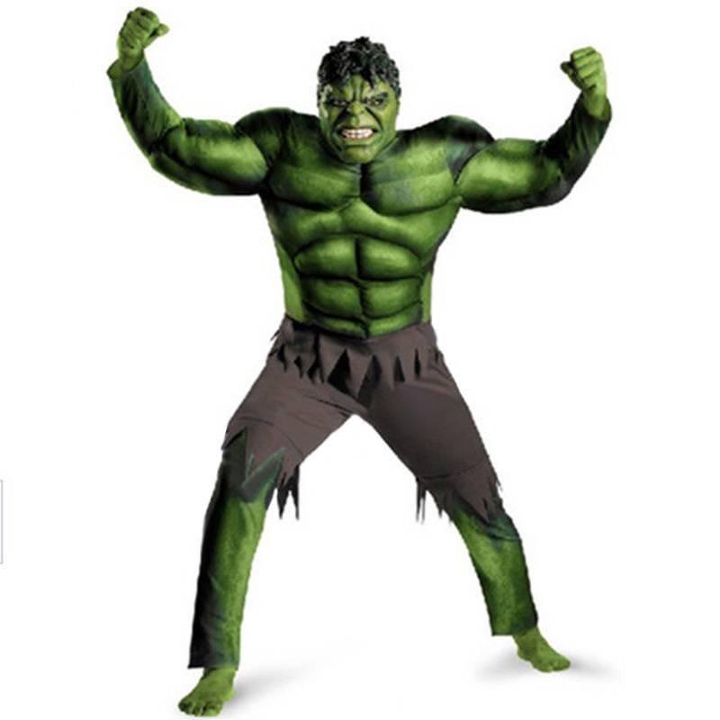Hulk The Avengers Muscle Mask Costume Boys Cosplay Kids Carnival Clothes Fantasy