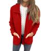 Women's Business Casual Collar Solid Color Zipper Pocket Jacket