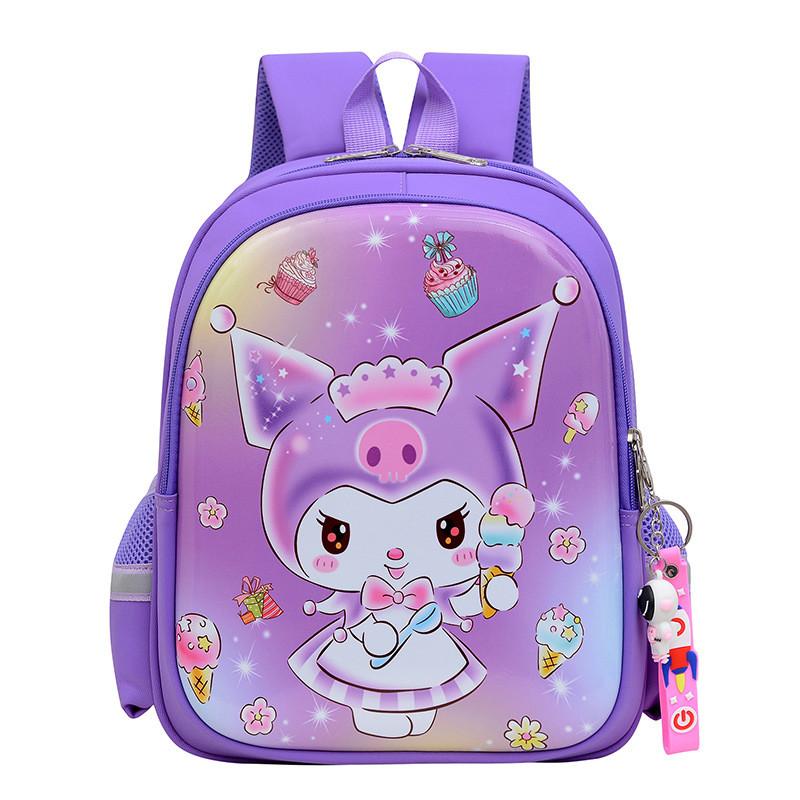 Kuromi Melody Spider Man Elsa Kids Backpack With Breathable Air Cushion Straps For School Girls