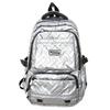 Fashionable Solid Color Embossed Texture Student Backpack For University Use
