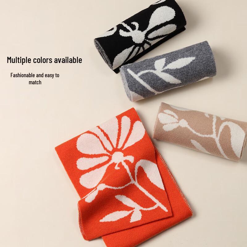 Hengyuanxiang Women's 100% Wool Warm Knitted Scarf & Shawl