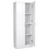 VEVOR Kitchen Pantry Cabinet, 60" Tall Food Pantry Storage Cabinet, 110LBS Freestanding Storage Cabinet Cupboard with 3 Shelves(2 Adjustable)