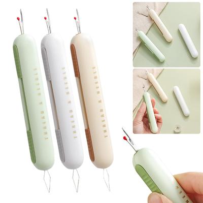 Seam Ripper Needle Threader Seam Ripper Multifunctional Threading and Seam Remover Compact for Sewing Crafting Knitting