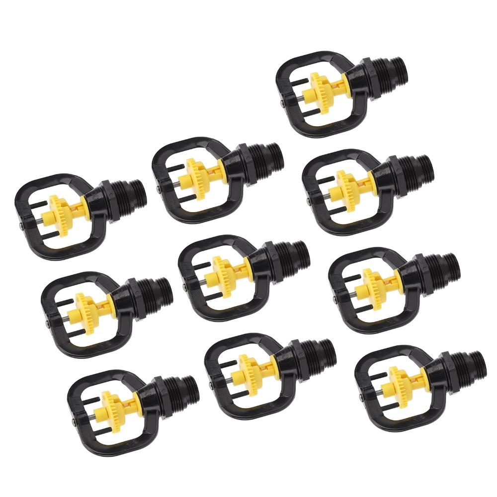 10PCS Lightweight Spinning Refraction Micro Nozzle Garden Irrigation Sprinkler Plant Care Use