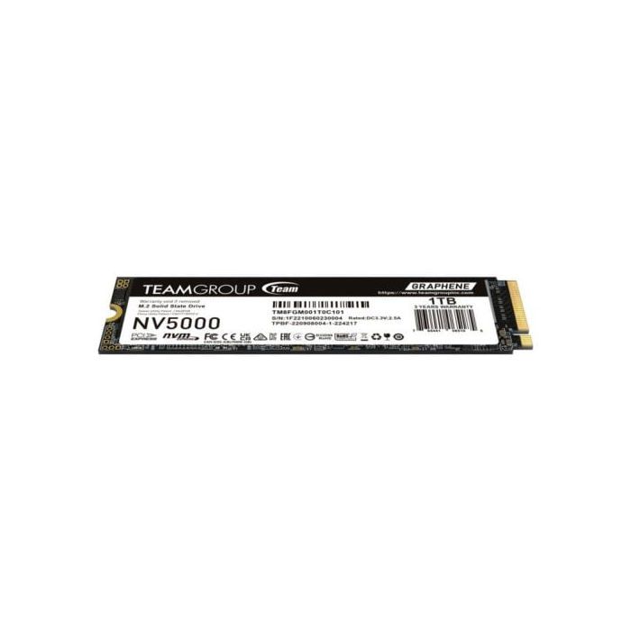 Disco Duro Team Group NV5000 1TB M.2 SSD 4500 MB/s NVMe PCIe 4.0