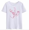 Creative Face Graphics Woman Graphics 90S Blouses Harajuku Summer Short Sleeve O-Neck White Female Tops Streetwear Y2K Clothing