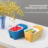 Caja de Snacks de Doble Capa con Drenaje para Almacenamiento de Frutas y Caramelos