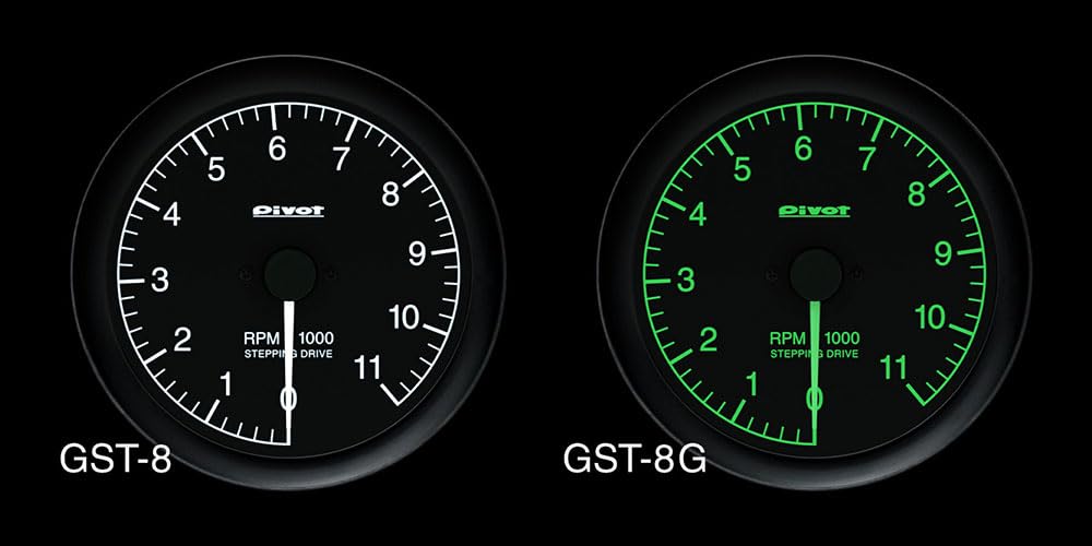 PIVOT GT Tachometer WH GAUGE-80 GST-8