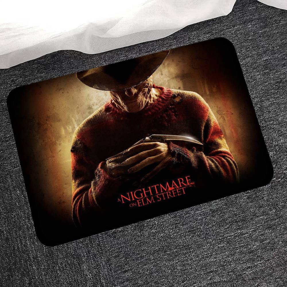 Horror Movie Nightmare On Elm Street Floor Mat INS Style Soft Bedroom Floor House Laundry Room Mat Anti-skid Household Carpets