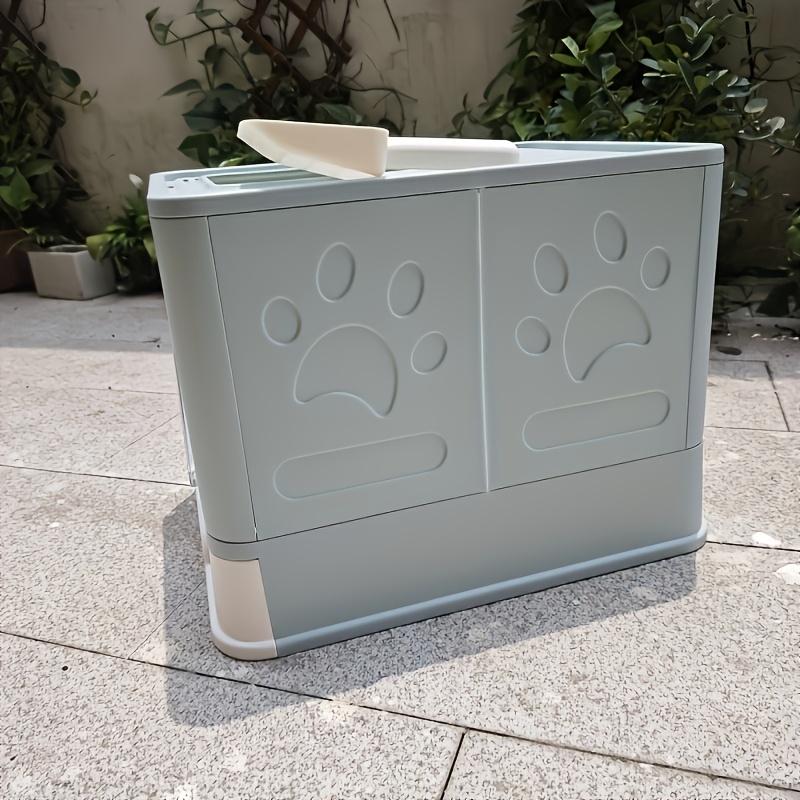 Fully Enclosed Cat Litter Box - Splash Proof Drawer Design with Odor Control, Foldable Cat Toilet for Easy Cleaning, pet items