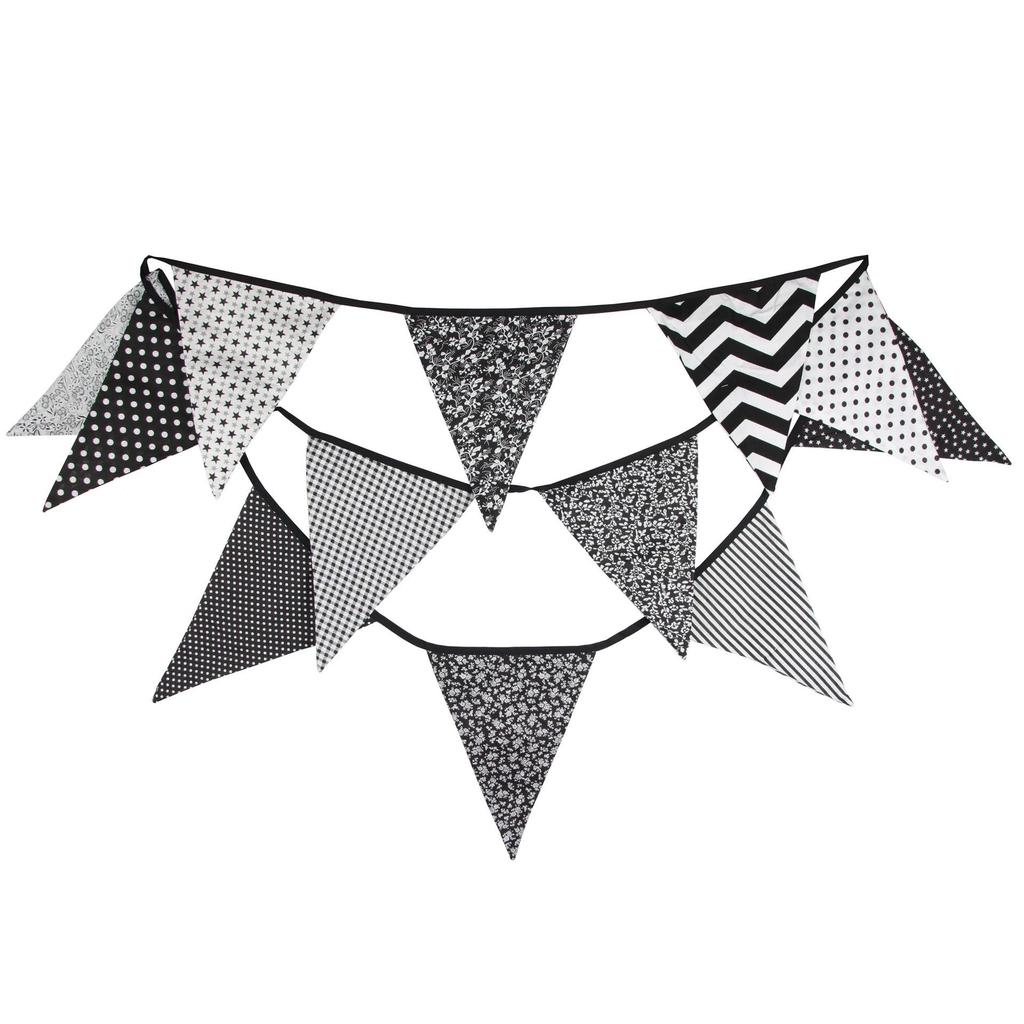 Large Cotton Triangle Flags for Parties and Outdoor Events