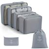 8-6 Pcs Travel Storage Bag Set, Clothing Organizer Packing Bags Suitcase Luggage Organizer Pouches