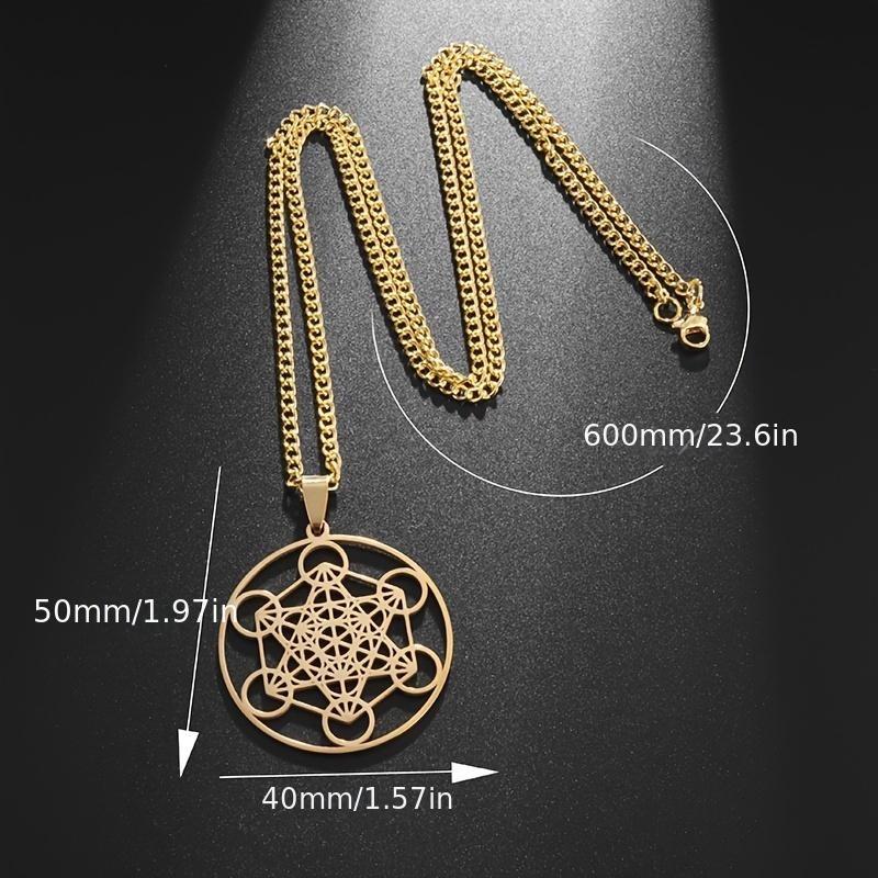 Modischer schwarzer Sechs-Sterne-Array-Anhänger mit ausgehöhltem Anhänger für Damen und Herren, geometrisches Solomon-Amulett, Schmuck, Halskette, Geschenk