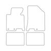[BLM]HY024 Red - Set of Velour Floor Mats To Fit Hyundai I40 2011-2019 - Red Trim