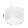 5/2Pcs Cake Packaging Box with Handle Transparent Dessert Gift Wrap Box Cupcake Container Wedding Birthday Party Decor Supplies