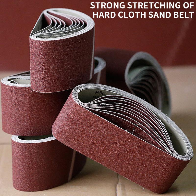 10pcs 75x533mm Sanding Belts Abrasive Bands for 3x21'' Sanders Belt Sander Abrasive Tools Woodworking Metal Polishing