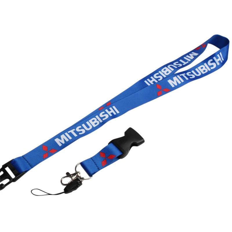 For Mitsubishi Lancer 9 10 ASX Colt Pajero Outlander Eclipse Neck Strap Lanyard Rope Car Keys Holder Phone Hanging Keychains