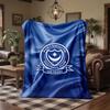 Coperta in Pile a Tema Portsmouth FC Morbida e Accogliente Coperta di Peluche per Camera da Letto Divano Viaggio