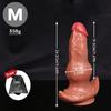 Realistic Knot Silicone Butt Plug, Large Thick Soft Anal Plug with Anchor Base, Flexible Knotted Design,Premium Silicone Adult Toy, Discreet Packaging