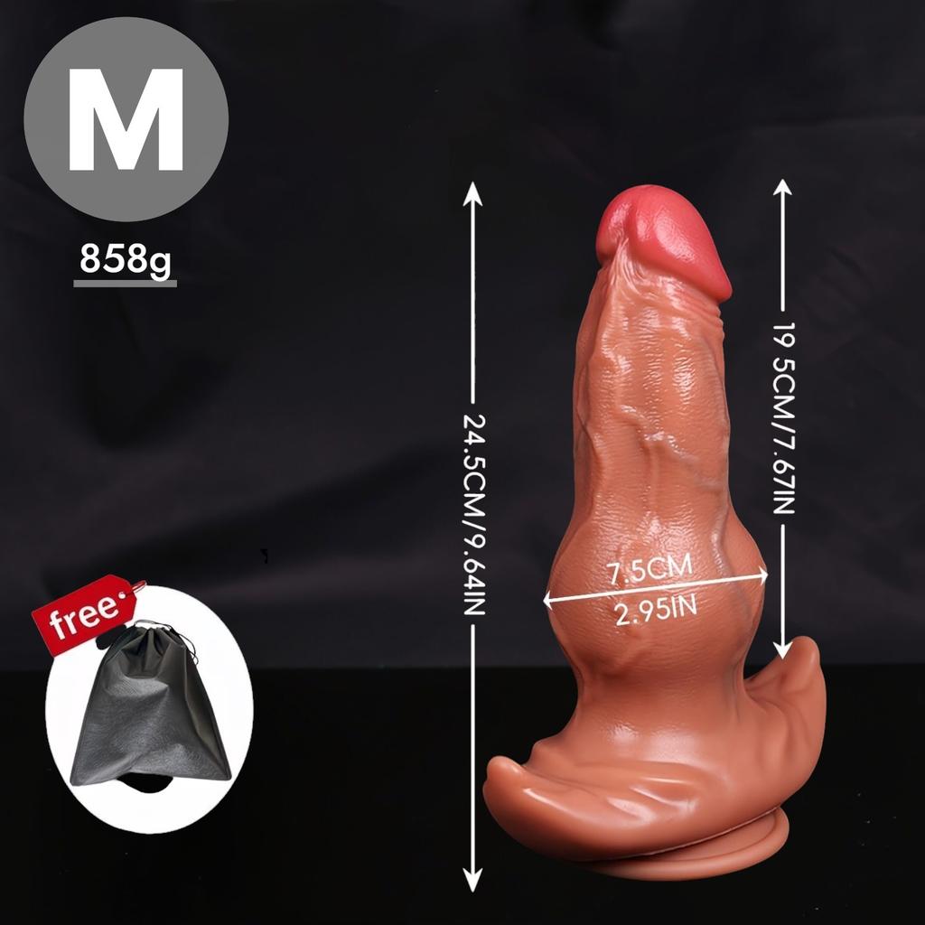 Realistic Knot Silicone Butt Plug, Large Thick Soft Anal Plug with Anchor Base, Flexible Knotted Design,Premium Silicone Adult Toy, Discreet Packaging