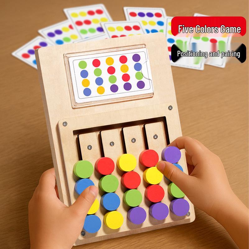 Cross-Border Educational Memory Game: Five-Color Movement Cards for Early Childhood Thinking Development