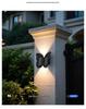 Butterfly Solar LED Wall Lamp: Waterproof Outdoor Garden and Villa Landscape Light
