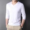 Spring Summer Period Long Sleeve Cultivate Ones Morality Men's T-shirt O-neck Solid Polyester T Shirt Men Red Blue Black