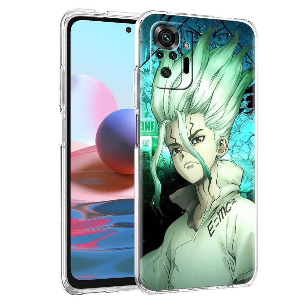 

Роскошный чехол для телефона Xiaomi Redmi Note 9S 9 8 10 Pro 7 8T 9C 9A 8A K40, мягкий силиконовый кристально чистый чехол Dr STONE, аниме-комиксы Redmi Note 9 4G