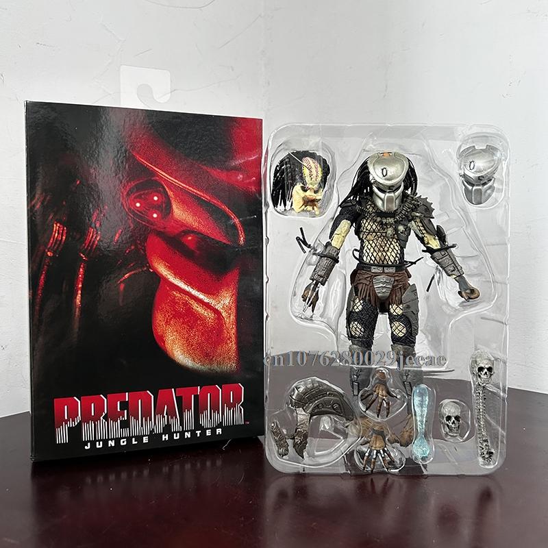 Figura de Acción Depredador Cazador de la Jungla Alienígena Muñeca Modelo Aliens vs Depredador Estatua para Estantería Juguetes Articulados Móviles Regalo para Niños