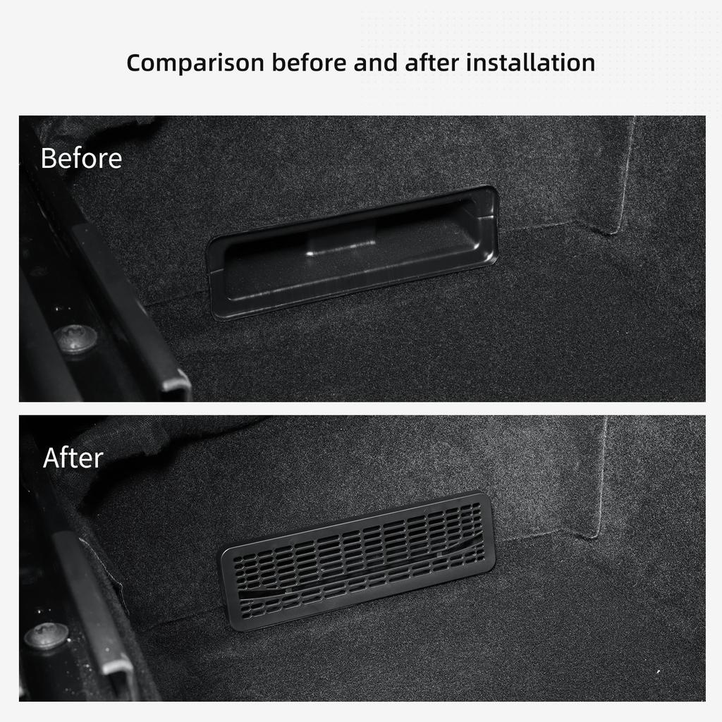 ABS Air Outlet Protective Cover Car Seat Air Outlet Grille for Tesla Model Y Launch 2025 Juniper Air Vent Outlet Cover