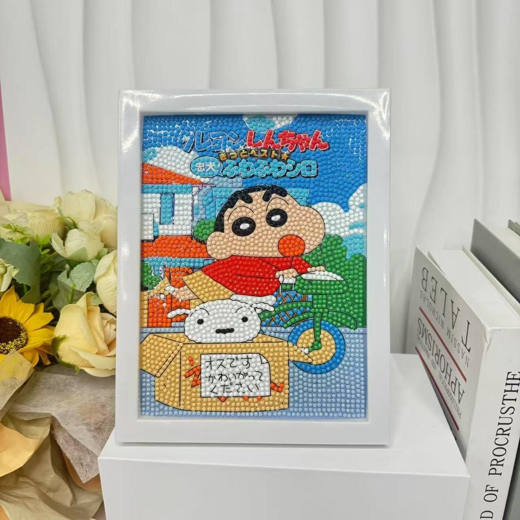 Children'S Diamond Painting Framed Handmade Diy Material Bag Sanrio Diamond Paste Painting Concentration Toy