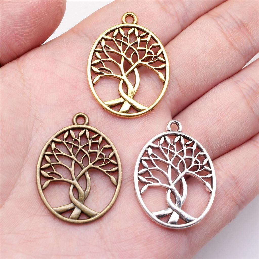 Tree Of Life Charms Antique Round Pendants For Spiritual DIY Jewelry