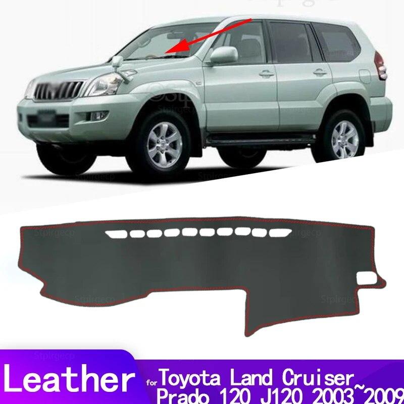 

Для Toyota Land Cruiser Prado 120 J120 2003 ~ 2009 кожаный автомобильный коврик для приборной панели, чехол для приборной панели, аксессуары, левый и правый привод