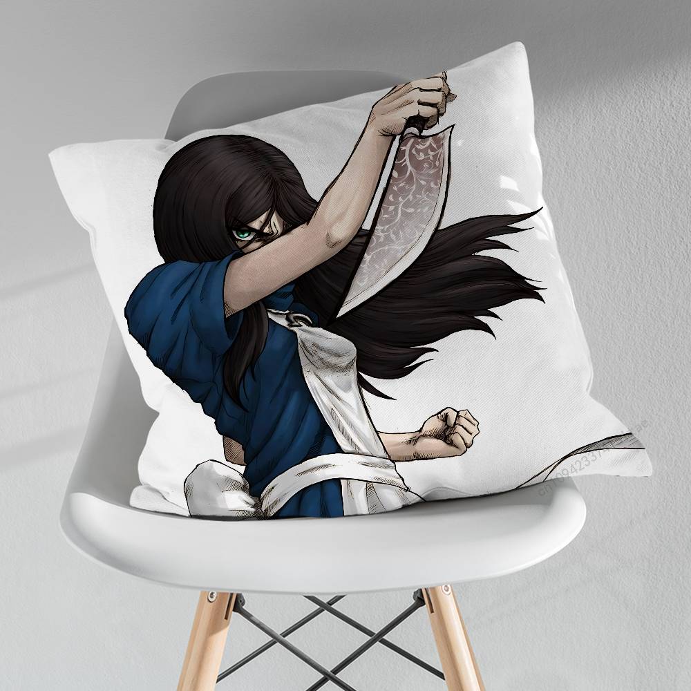 AAlice Game MMadness Returns Kissen über Wohnzimmer Sofa Kissenbezug Heimdekoration Schlafzimmer Zimmer Bett Kissenbezug